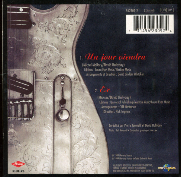 Johnny Hallyday : Un Jour Viendra (CD, Single, Car)