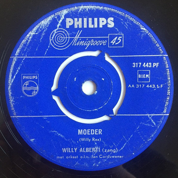 Willy Alberti : Moeder / Tabé Ouwe Wester (7", Single)