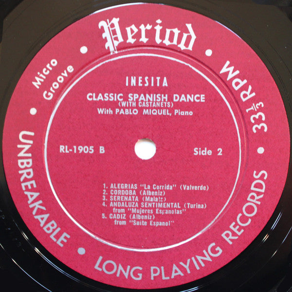 Juan Martinez (14), Pablo Miquel : Inesita In Flamenco And Classic Spanish Dances (LP)