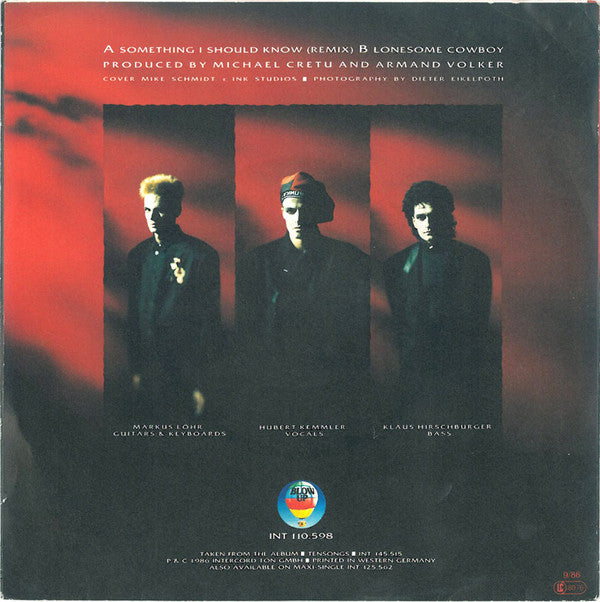 Hubert Kah : Something I Should Know (Remix) (7", Single, Red)