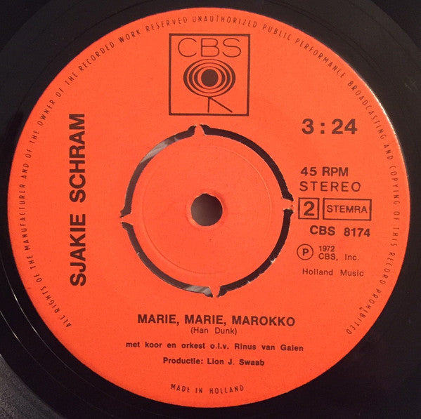 Sjakie Schram : Ik Heb Zo'n Lol (7", Single)