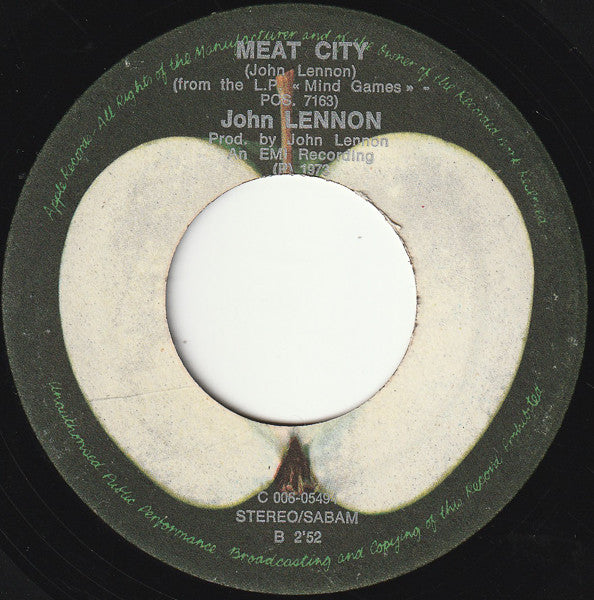 John Lennon : Mind Games (7", Single)