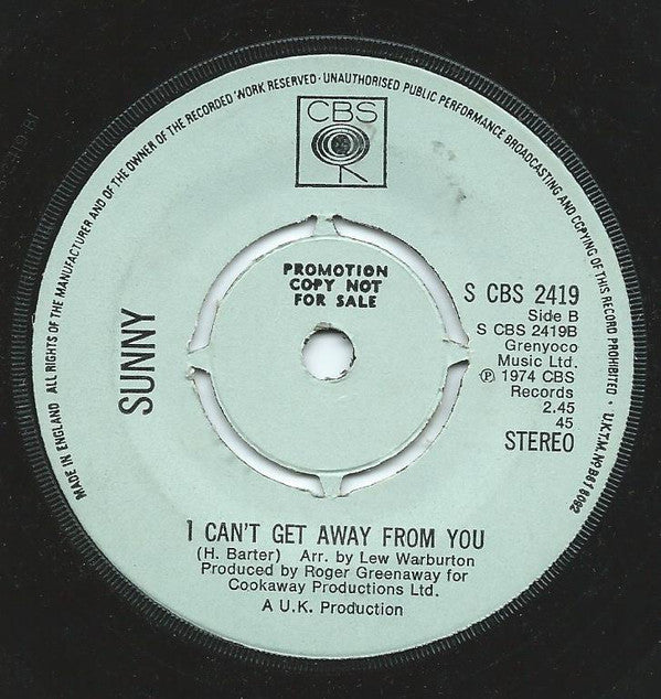 Sunny Leslie : A Warm And Tender Romance (7", Promo, Pre)