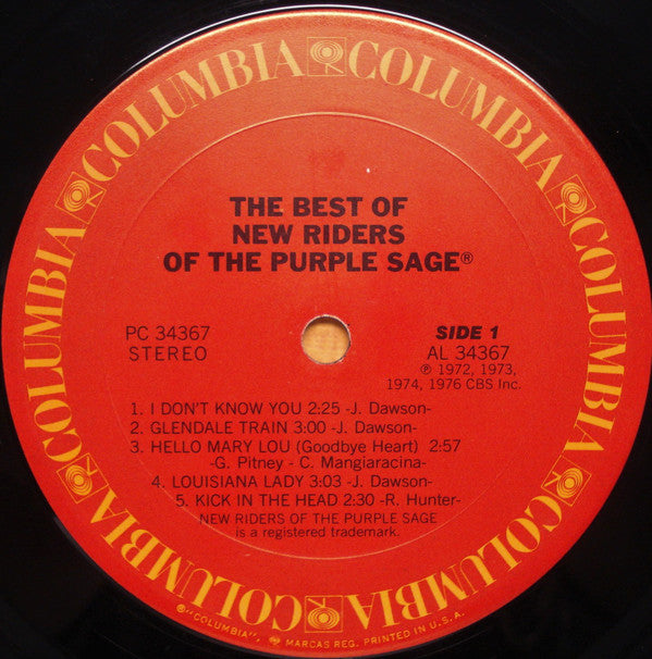 New Riders Of The Purple Sage : The Best Of New Riders Of The Purple Sage (LP, Comp, Pit)