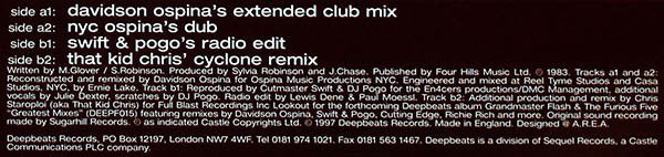 Grandmaster Flash & Melle Mel : White Lines (Don't Don't Do It) (12")