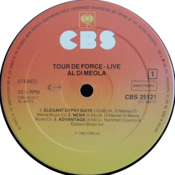 Al Di Meola : Tour De Force - "Live" (LP, Album)