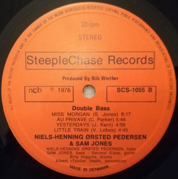 Niels-Henning Ørsted Pedersen / Sam Jones : Double Bass (LP, Album)