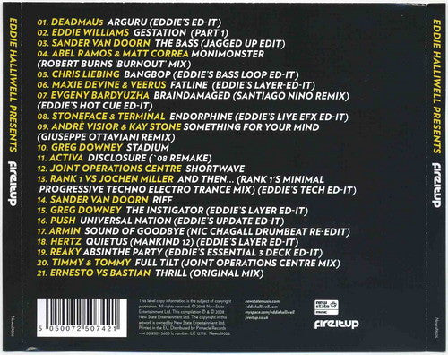 Eddie Halliwell : Presents Fire It Up (CD, Comp, Mixed)