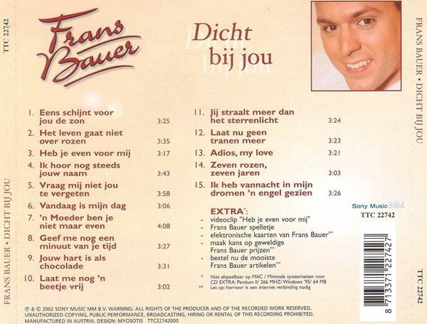 Frans Bauer : Dicht Bij Jou (CD, Album, Enh)