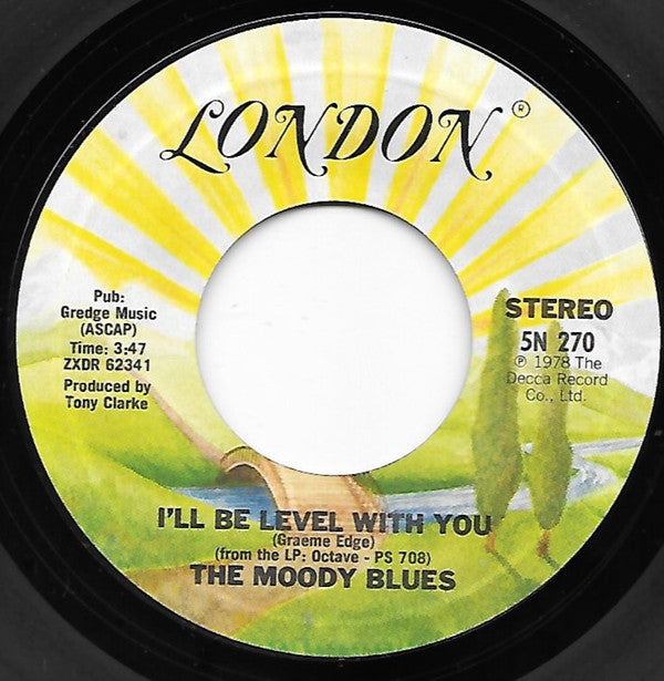 The Moody Blues : Steppin' In A Slide Zone (7", Single)