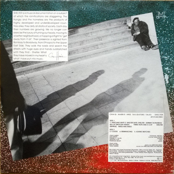 Craig Harris And Tailgaters Tales : Shelter (LP, Album)