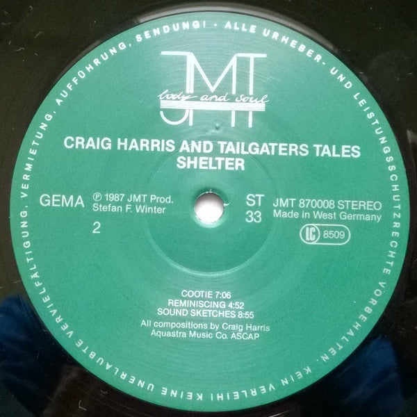 Craig Harris And Tailgaters Tales : Shelter (LP, Album)