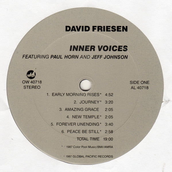 David Friesen : Inner Voices (LP, Album, Car)