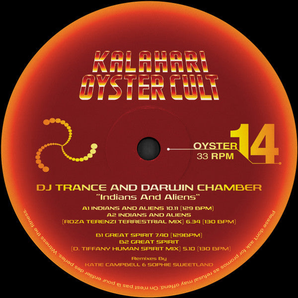 DJ Trance And Darwin Chamber : Indians And Aliens (12")