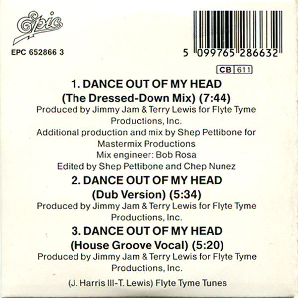 Pia Zadora : Dance Out Of My Head (The Dressed-Down Mix) (CD, Mini)