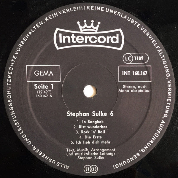 Stephan Sulke : Stephan Sulke 6 (LP, Album)