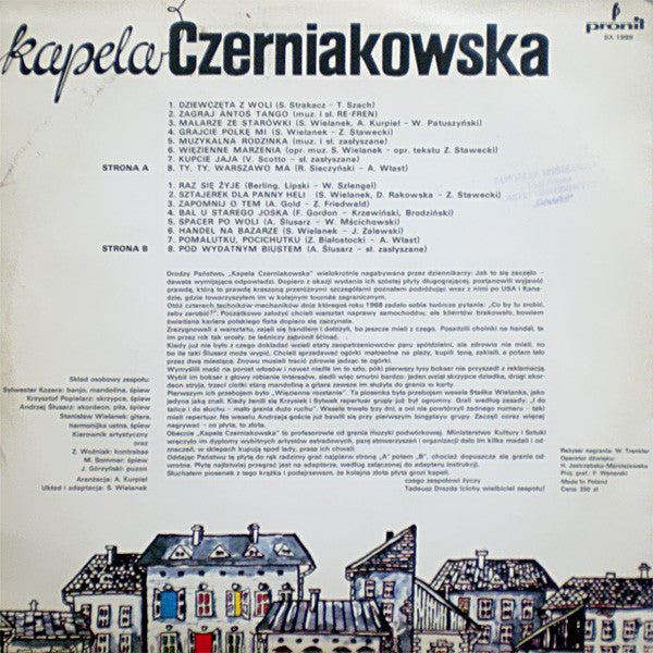 Kapela Czerniakowska : Kapela Czerniakowska (LP, Album, RE, Cre)