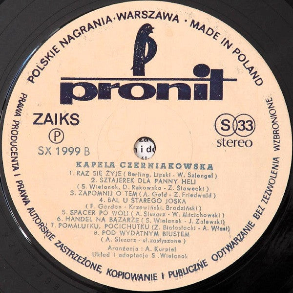 Kapela Czerniakowska : Kapela Czerniakowska (LP, Album, RE, Cre)