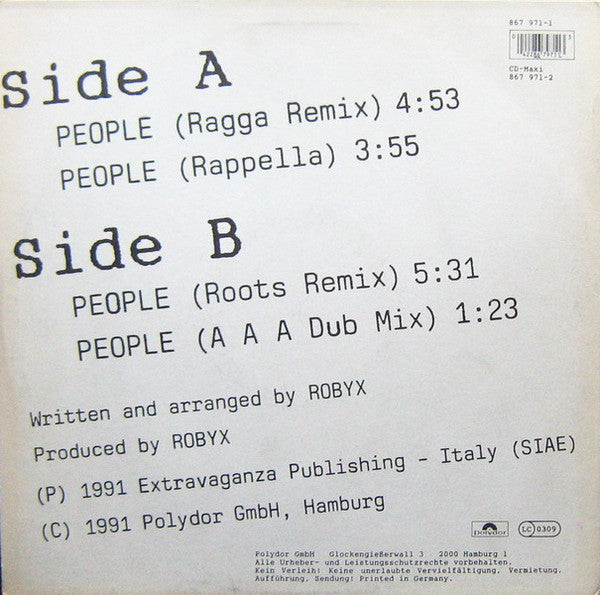 ICE MC : People (Remix) (12")
