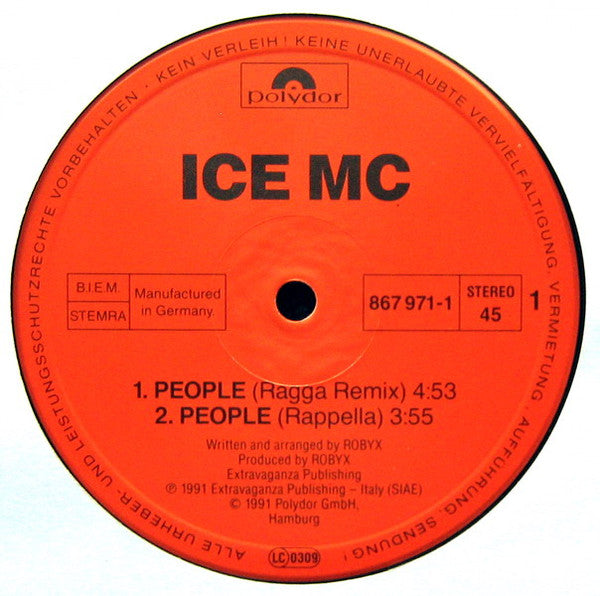 ICE MC : People (Remix) (12")
