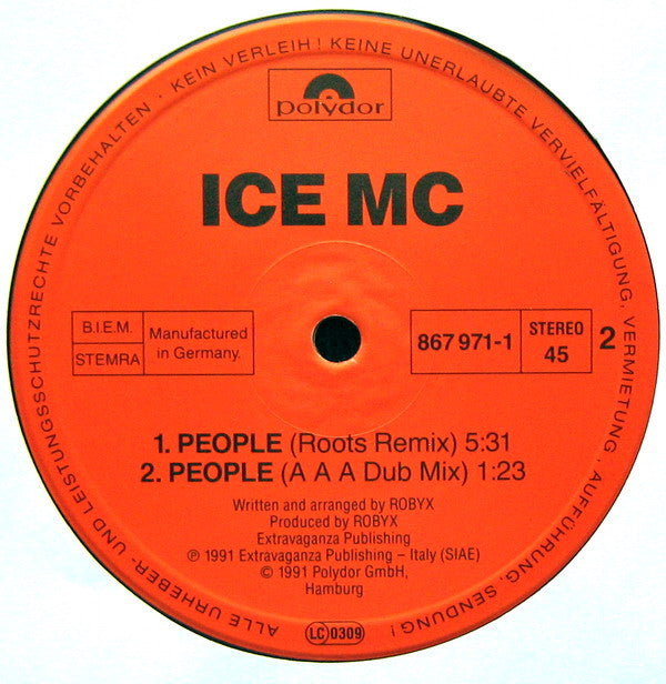 ICE MC : People (Remix) (12")
