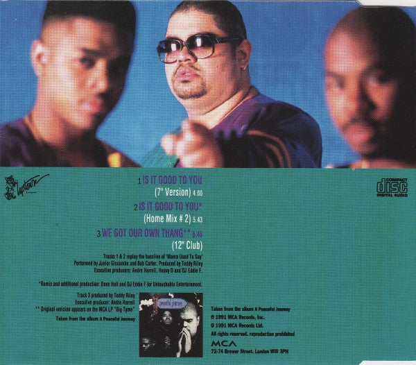 Heavy D. & The Boyz : Is It Good To You (CD, Single)