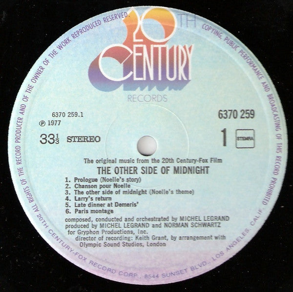 Michel Legrand : The Other Side Of Midnight (LP)