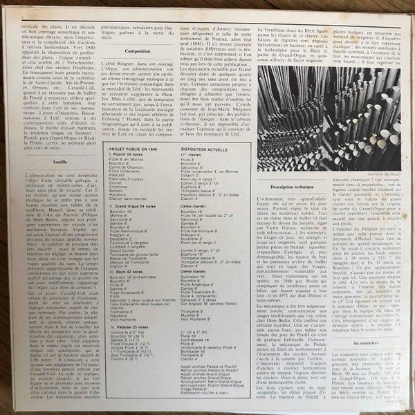 Louis Lefebure-Wely* / René Saorgin : L'Orgue De Nantua (LP, Gat)