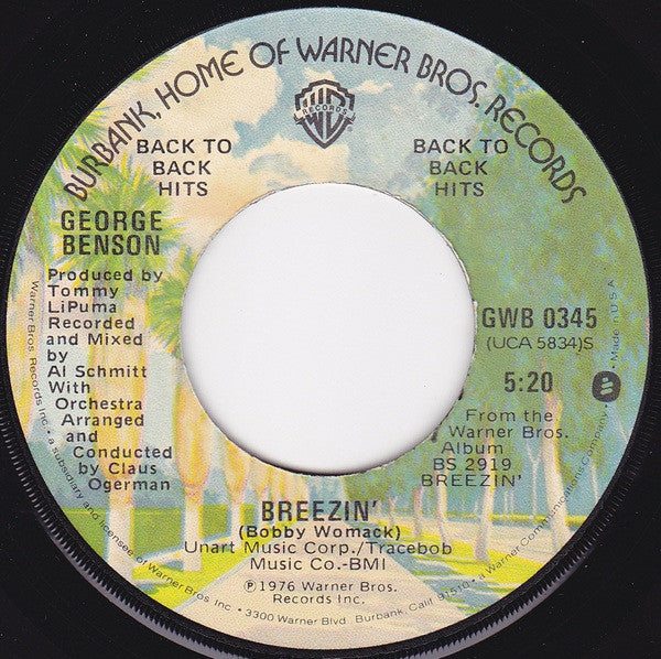 George Benson : This Masquerade / Breezin' (7", Single, Jac)
