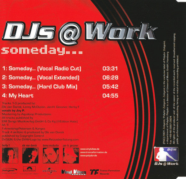 DJs @ Work : Someday... (CD, Maxi)