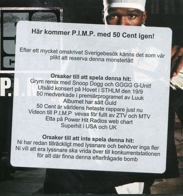 50 Cent : P.I.M.P. (CD, Single, Car)