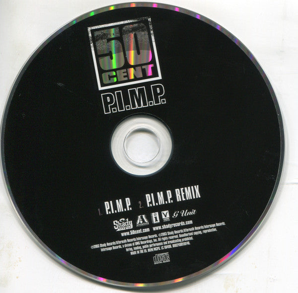 50 Cent : P.I.M.P. (CD, Single, Car)