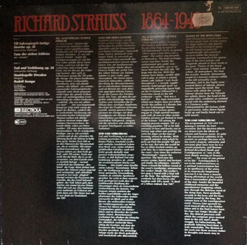 Richard Strauss : Till Eulenspiegels Lustige Streiche/Salomes Tanz / Tod Und Verführung (LP, Album)