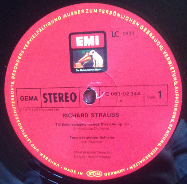 Richard Strauss : Till Eulenspiegels Lustige Streiche/Salomes Tanz / Tod Und Verführung (LP, Album)