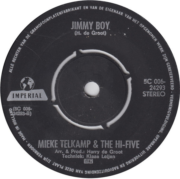 Mieke Telkamp en de Hi-Five (2) : Waarheen, Waarvoor... / Jimmy Boy (7", Single, 4-P)