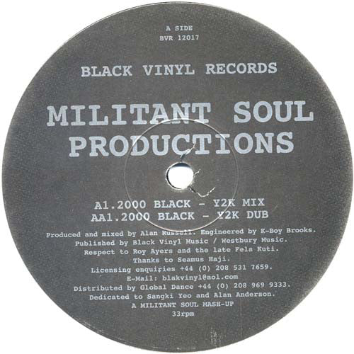 Militant Soul Productions : 2000 Black (12")
