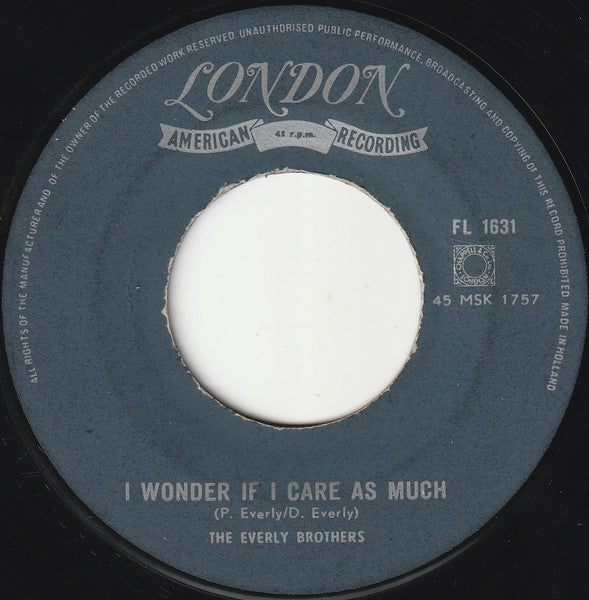 Everly Brothers : Bye Bye Love (7", Single, Big)