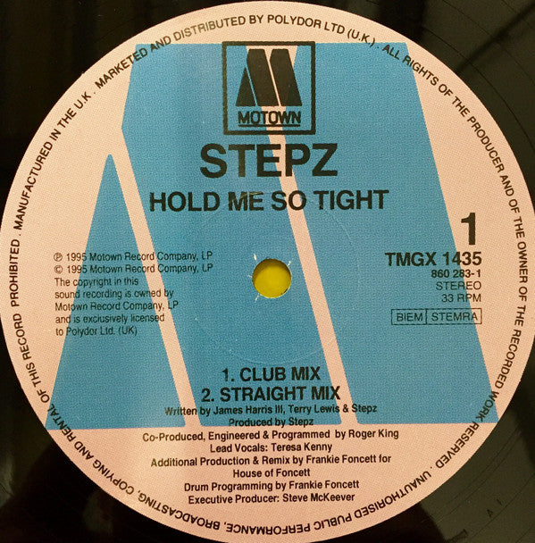 Stepz : Hold Me So Tight (12")