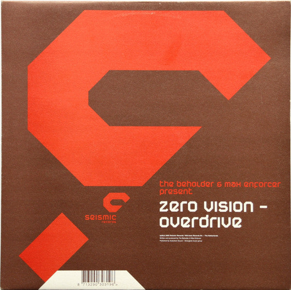 The Beholder & Max Enforcer Present Zero Vision : Overdrive (12")