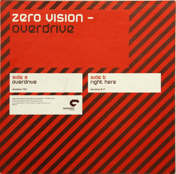 The Beholder & Max Enforcer Present Zero Vision : Overdrive (12")