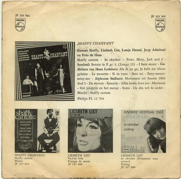 Liesbeth List : De Kinderen Van De Zee / Zonder Liefde (7", Single, Mono)