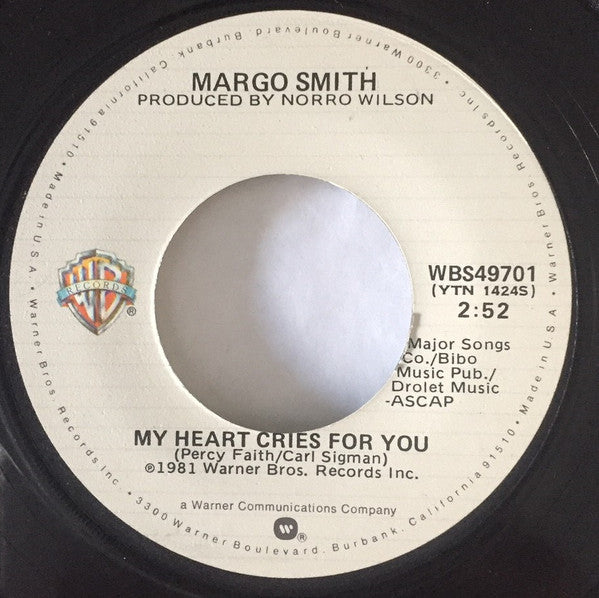 Margo Smith : My Heart Cries For You (7", Single)