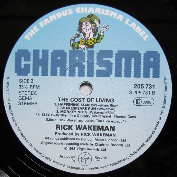 Rick Wakeman : Cost Of Living (LP, Album)