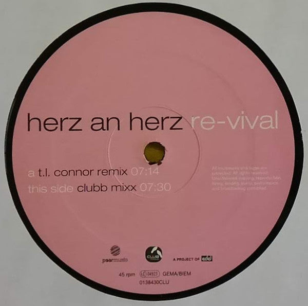 Re-Vival : Herz An Herz (12")