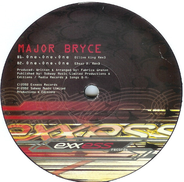 Major Bryce : One, One, One (12")