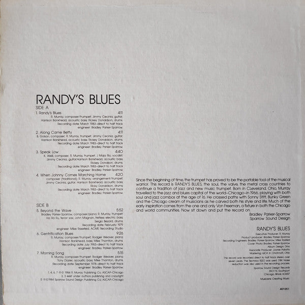 Randy Murray* : Randy's Blues (LP, Album)