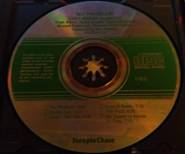 Chet Baker Quartet : No Problem (CD, Album, RE)
