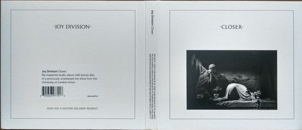 Joy Division : Closer (CD, Album, RE, RM + CD, Album + RP, Arv)