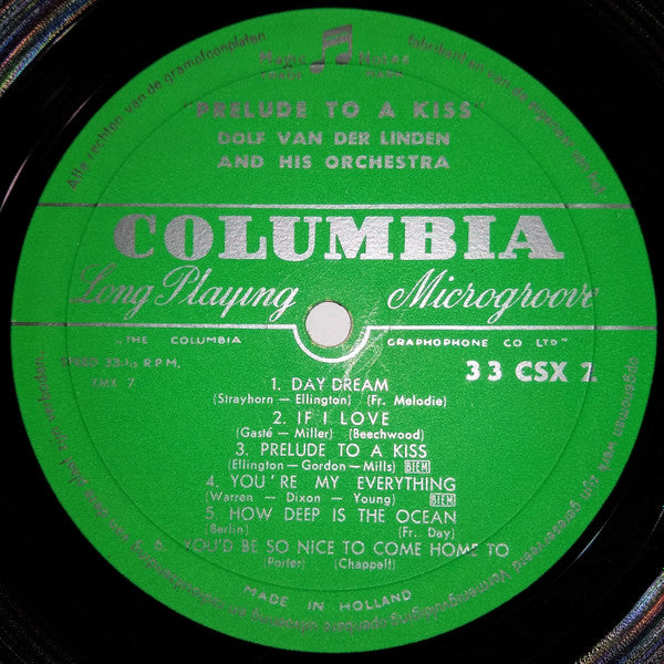 Orkest o.l.v. Dolf van der Linden : Prelude To A Kiss (LP, Album, Mono)