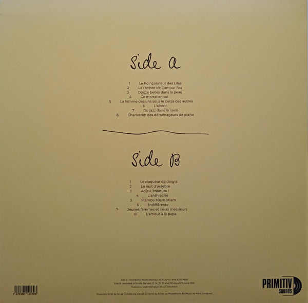 Serge Gainsbourg : La Recette De L'Amour Fou  (LP, Comp, RE)